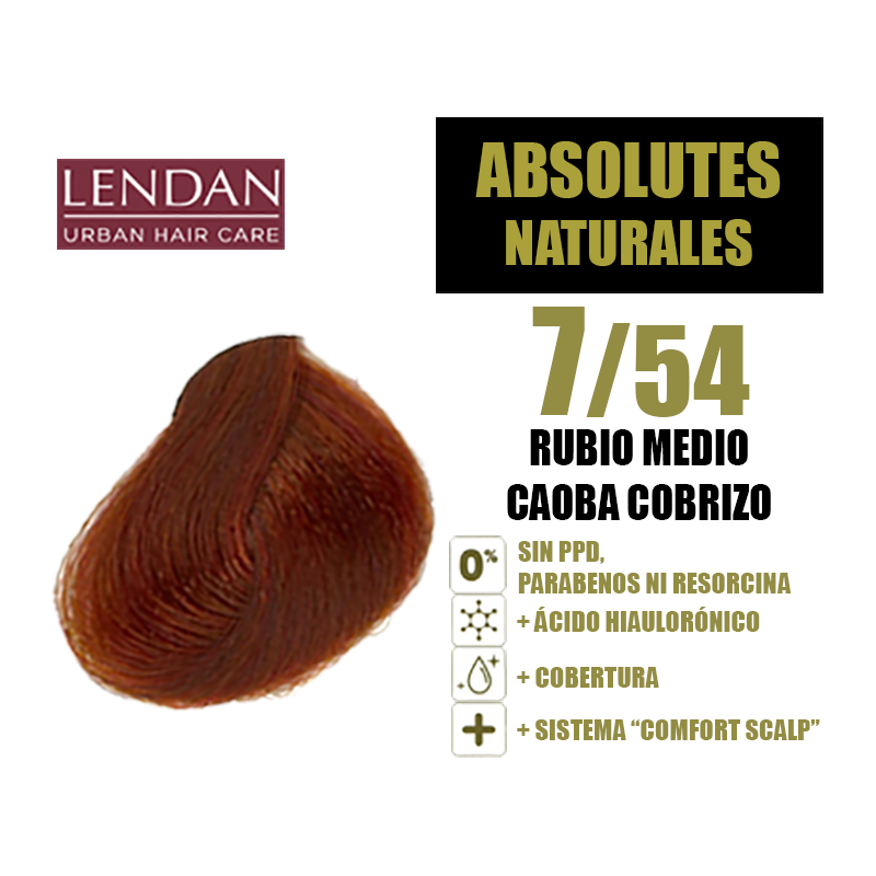 lendan-tinte-activia-absolutes-7/54-rubio-medio-caoba-cobrizo